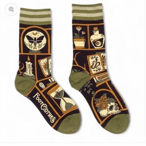 Foot Clothes ARCANUM “Cabinet of Curiosities” Crew Socks – One Size – NWT